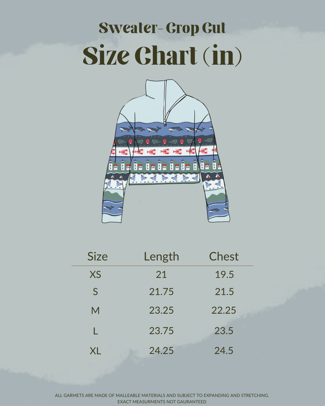 Fishing Season Crop Sweater