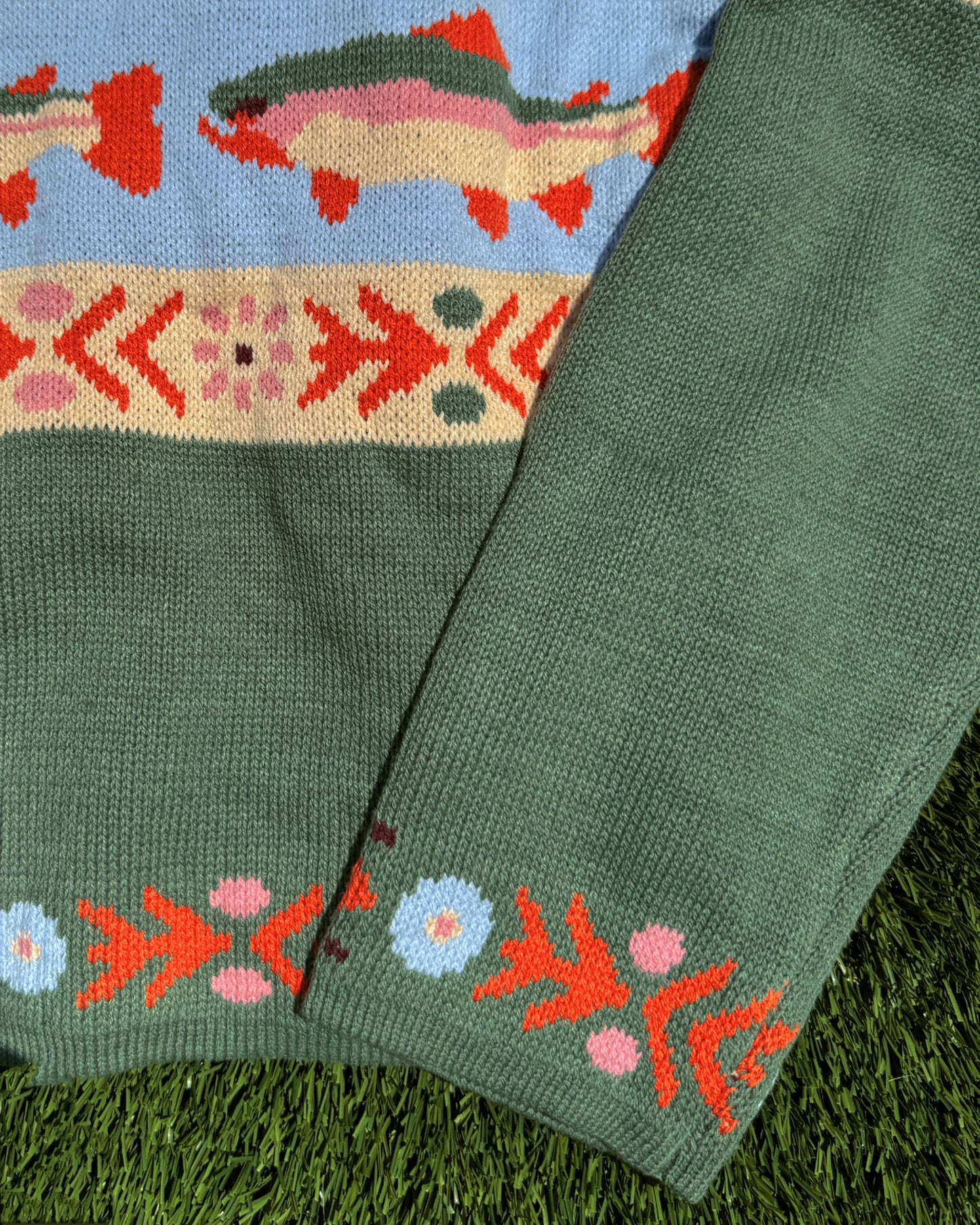 Fishing Season Crop Sweater