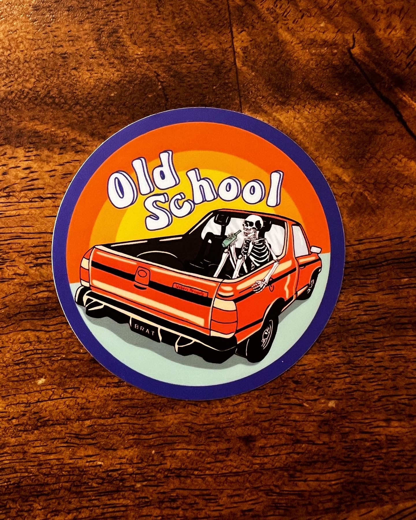 Old School Brat Sticker