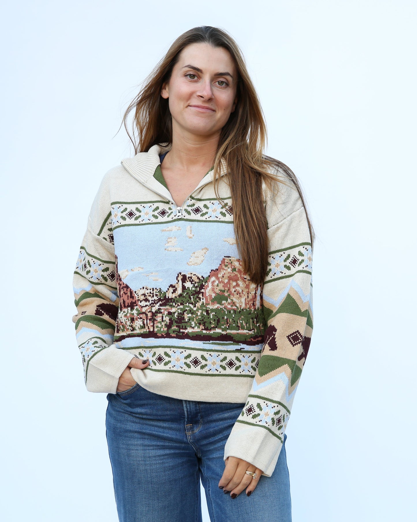 Yosemite NP Crop Sweater