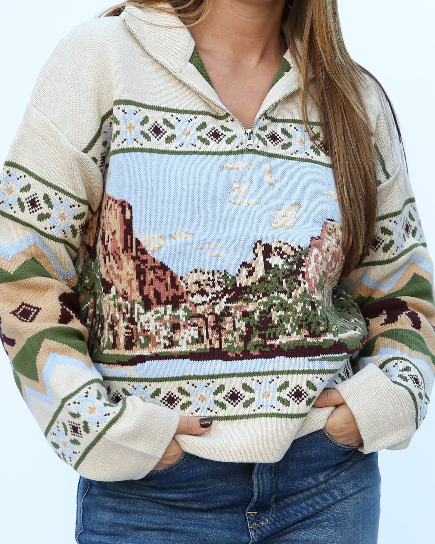 Yosemite NP Crop Sweater