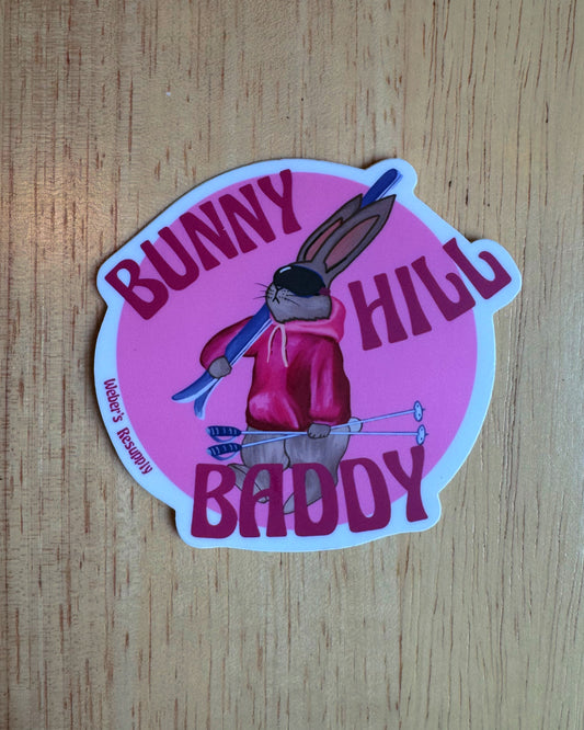 Bunny Hill Baddy Sticker