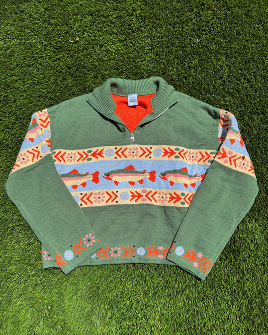 Fishing Season Crop Sweater
