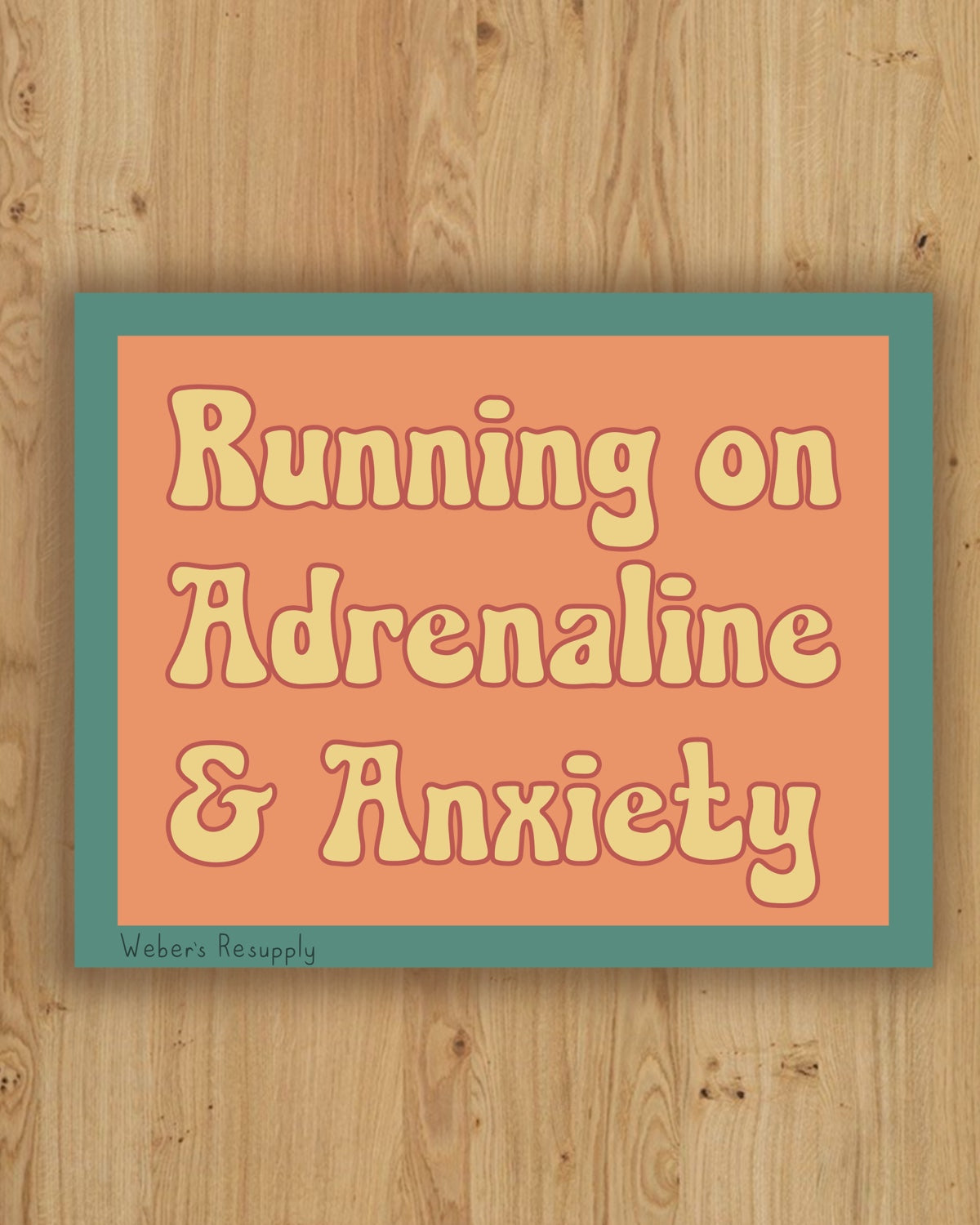 Adrenaline & Anxiety Sticker