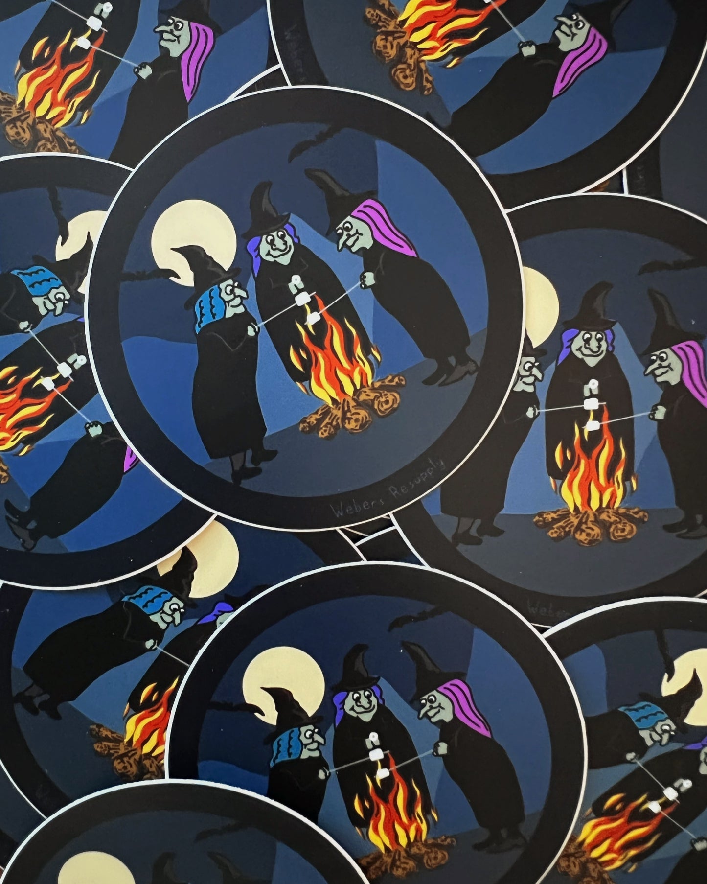 Fire Burn & Mallows Bubble Sticker